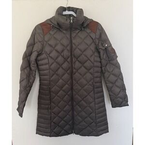 Lauren Ralph Lauren Quilted Puffer Coat Removable Hood Medium Packable